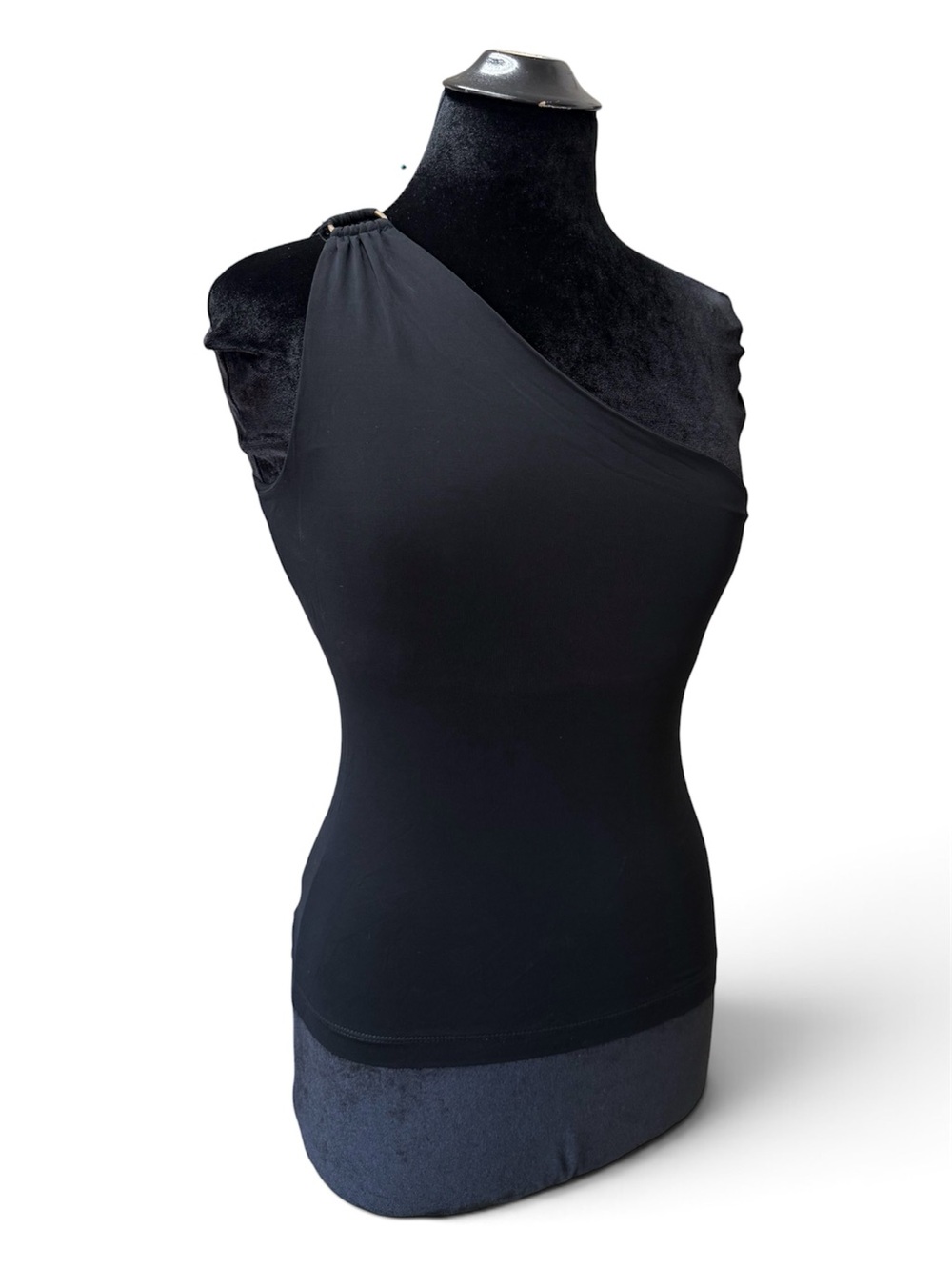 2005 Banana Republic Asymmetrical Gold Hardware Detail Top
